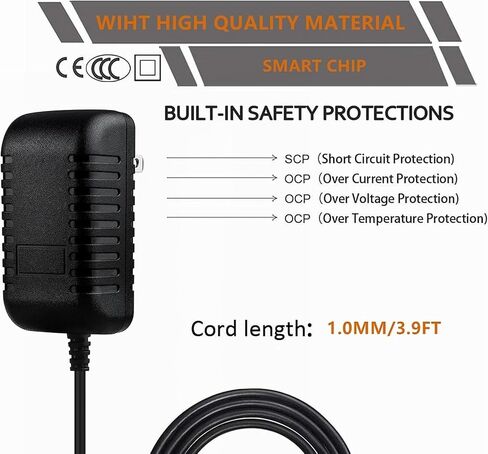 CJP-Geek AC Adapter Compatible with Q-See Elite QD6501B QD6501B-N Camera Wall Charger Power Supply in Kuwait