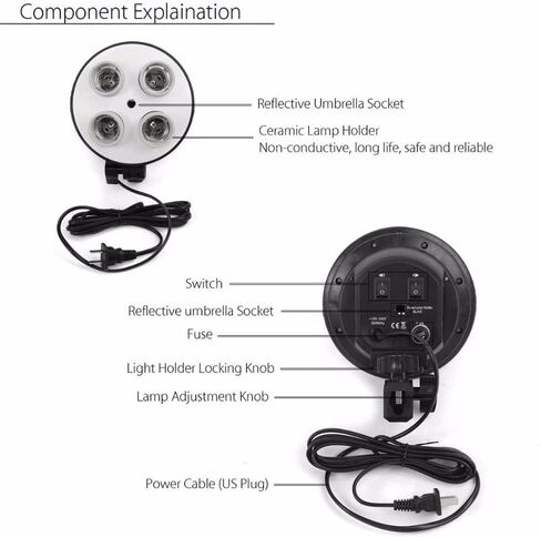 BHVXW Photographic Lighting Kit 4 Socket Lamp Holder 1.6 * 3m Backdrop Background Cloth Cantilever Frame Support for Photo Studio (Size : E) in Saudi Arabia