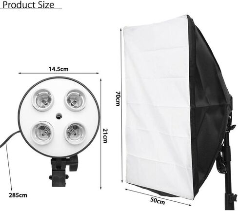 BHVXW Photographic Lighting Kit 4 Socket Lamp Holder 1.6 * 3m Backdrop Background Cloth Cantilever Frame Support for Photo Studio (Size : E) in Saudi Arabia