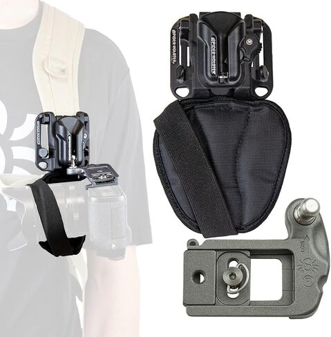 SPIDER HOLSTER – Clip-on Camera Holster and Camera Plate with Durable Stainless Steel Pin – Compatible with Any Belt in Saudi Arabia