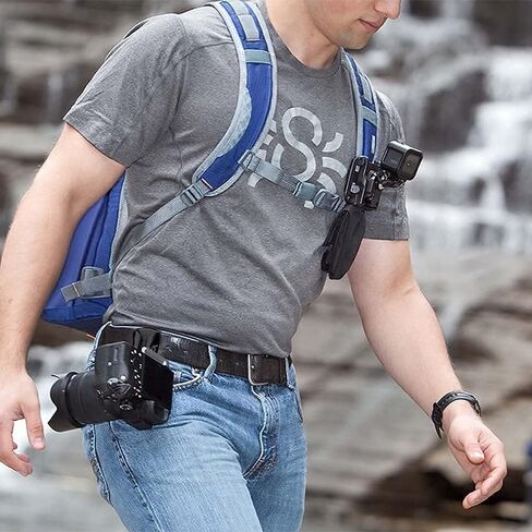 SPIDER HOLSTER – Clip-on Camera Holster and Camera Plate with Durable Stainless Steel Pin – Compatible with Any Belt in Saudi Arabia