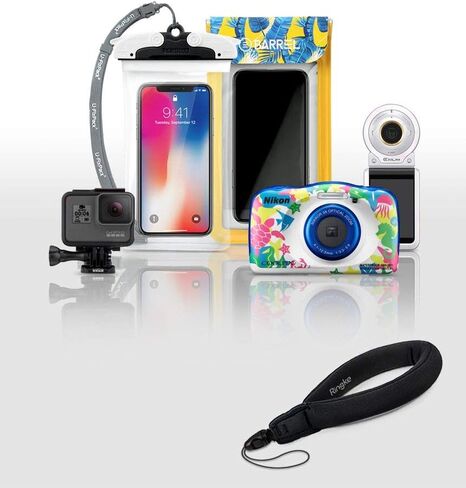 Ringke Waterproof Float Strap (2 Pack), Floating Strap, Wristband, Hand Grip, Lanyard Compatible with Camera, Phone, Key in Saudi Arabia
