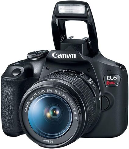 Canon 2727C021 EOS Rebel T7 DSLR Camera with EF18-55mm + EF 75-300mm Double Zoom Kit Bundle with 3 YR CPS Enhanced Protection Pack in Saudi Arabia