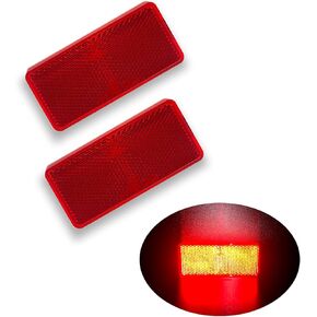 WELNENT E-Mark CCC 2 قطعة مستطيل عاكس عصا ذاتية اللصق على صندوق بريد درب المقطورة in Kuwait