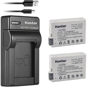 Kastar Battery (X2) & Slim USB Charger for LP-E8, LC-E8E and EOS 550D, EOS 600D, EOS 700D, EOS Rebel T2i, EOS Rebel T3i, EOS Rebel T4i, EOS Rebel T5i Cameras, Grip BG-E8 in Saudi Arabia