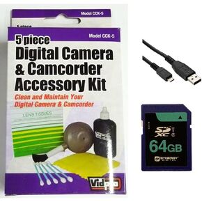 Synergy Digital Accessory Kit, Compatible with Sigma sd Quattro Mirrorless Digital Camera includes: USBM USB Cable, ZELCKSG Care & Cleaning, SY-SD64GB Memory Card in Saudi Arabia