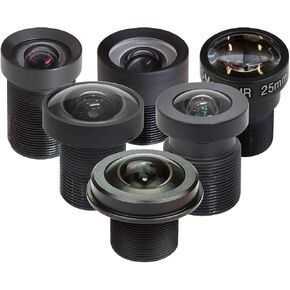 Arducam M12 Lens Kit for Raspberry Pi HQ Camera (Type 1/2.3), 20 to 180 Degrees Telephoto, Wide Angle, Fisheye Lenses with M12 to CS-Mount Adapter, Locking Ring, Cleaning Cloth and More in Saudi Arabia