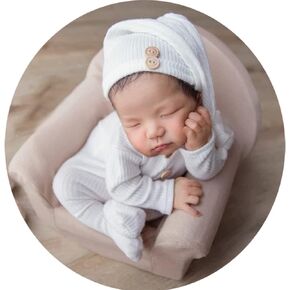 Newborn Photography Props Baby Boys Girls Outfits Long Tail Hat and Costume Romper Photoshoot Costume Set in Saudi Arabia