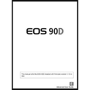 EOS 90D Advanced User Guide Instruction Manual Book in Kuwait