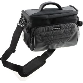 Navitech Black & Grey Protective Portable Handheld Large Binocular Case (Messenger Bag) Compatible with The Leica APO-Televid 65 / 65w in Kuwait