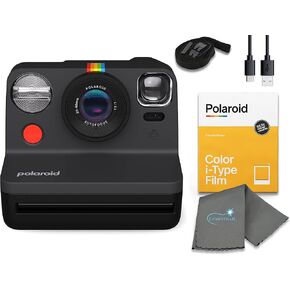 Polaroid Gen 2 Now I-Type Instant Film Camera - Red Bundle with 2 Color i-Type Film Pack (16 Instant Photos) and a Cleaning Cloth in Saudi Arabia