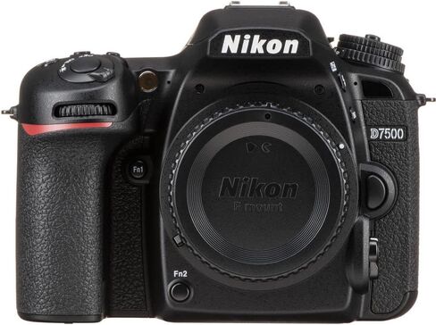 Nikon D7500 DSLR Camera - Bundle - (Body Only) (1581) + 2X EN-EL15 Battery + 2X SanDisk 64GB Card + Case + 12 Inch Flexible Tripod + Deluxe Cleaning Set + HDMI Cable + Hand Strap + More in Saudi Arabia