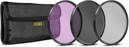 طقم فلتر مكون من 3 قطع 49مم (UV-CPL-FLD) لسوني 18-55 مم DT E-Mount، 55-210mm, 16mm f/2.8، 20mm f/2.8 EMOUNT, 24mm f/1.8, FE 28mm f/2, 30mm f/2.8, 30mm f/3.5, 35mm f/1.8, 50mm f/1.8, 55mm f/1.8 in Saudi Arabia