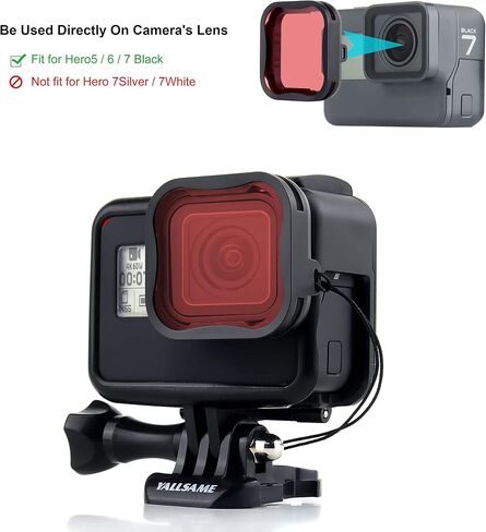 2-Pack Snorkel Lens Filter Set for GoPro Hero 7 6 5 Black in Kuwait