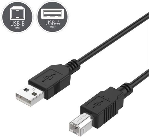 Digipartspower 6ft USB Data Sync Cable Cord Lead for Lumenera Infinity 2-3 3.3 MP Scientific USB 2.0 Microscope Camera & Lumenera Infinity 2-5c Color 5mp Digital Camera in Kuwait