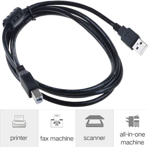 Digipartspower 6ft USB Data Sync Cable Cord Lead for Lumenera Infinity 2-3 3.3 MP Scientific USB 2.0 Microscope Camera & Lumenera Infinity 2-5c Color 5mp Digital Camera in Kuwait