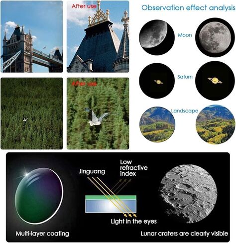 YXCKG Kids Telescope, Telescopes for Astronomy Beginners, Astronomy Telescope 700mm Focal Length, Watching The Scenery and Night Sky, Portable Travel (Size : Set E) in Kuwait