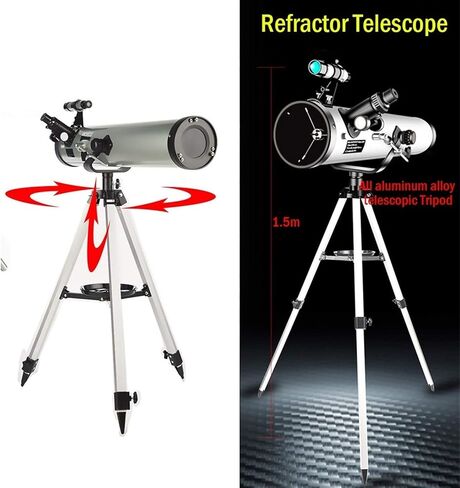 YXCKG Kids Telescope, Telescopes for Astronomy Beginners, Astronomy Telescope 700mm Focal Length, Watching The Scenery and Night Sky, Portable Travel (Size : Set E) in Kuwait