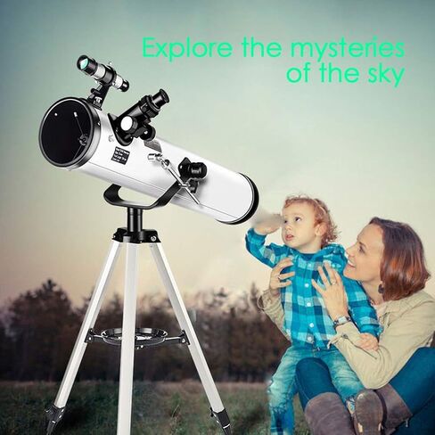YXCKG Refracting Telescope, Astronomy Telescopes for Beginners, Large Caliber Telescope 114mm, Kids Telescope, 3 Eyepieces, to View The Sky (Size : Set B) in Kuwait
