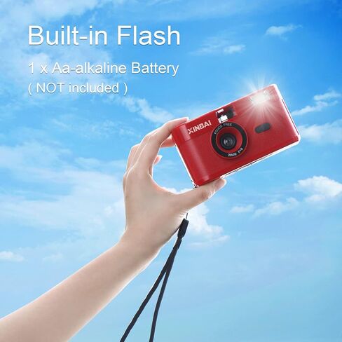 B10 Reusable 35mm Film Camera Use 135/35mm Film (24×36mm), Creative Gifts Vintage Film Camera with Flash, for Kids and Adults (Black) in Saudi Arabia
