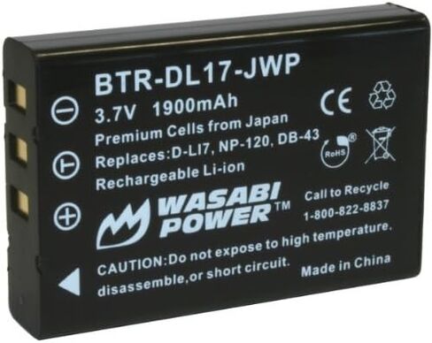 Wasabi Power Battery for Toshiba PX1657, PA3791U, and Camileo H30, H31, X100 in Saudi Arabia
