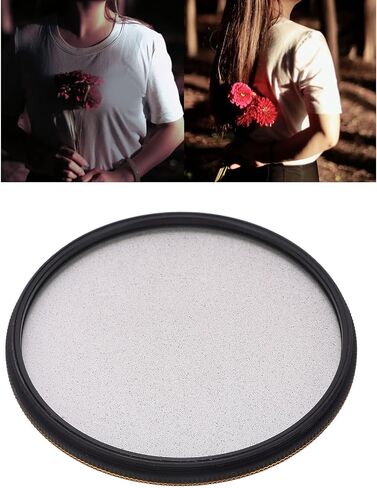 Black Diffusion 1/2 Filter, Soft Diffuser Focus Camera Lens Filter, Ultra Slim Water Scratch HD Optical Glass, 18 Layers Nano Coatings for Video Vlog[82mm] in Kuwait
