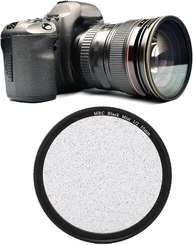Black Diffusion 1/2 Filter, Soft Diffuser Focus Camera Lens Filter, Ultra Slim Water Scratch HD Optical Glass, 18 Layers Nano Coatings for Video Vlog[82mm] in Kuwait