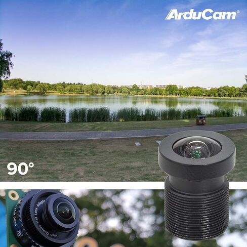 Arducam M12 Lens Kit for Raspberry Pi HQ Camera (Type 1/2.3), 20 to 180 Degrees Telephoto, Wide Angle, Fisheye Lenses with M12 to CS-Mount Adapter, Locking Ring, Cleaning Cloth and More in Saudi Arabia