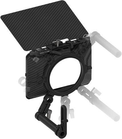 FOTGA Mini Lightweight Clamp-On Matte Box with Carbon Fiber Top Flag for DSLR Mirrorless Camera Compatible with 4x4 4x5.65 67mm/72mm/77mm/82mm Filters (Standard Version) in Saudi Arabia