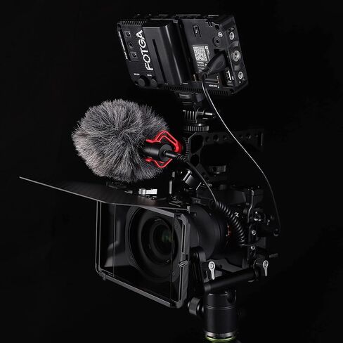 FOTGA Mini Lightweight Clamp-On Matte Box with Carbon Fiber Top Flag for DSLR Mirrorless Camera Compatible with 4x4 4x5.65 67mm/72mm/77mm/82mm Filters (Standard Version) in Saudi Arabia