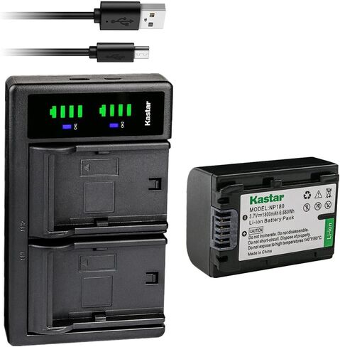 Kastar 4-Pack Battery and LTD2 USB Charger Compatible with Ordro NP-180 NP180 Battery, Ordro HDR-AE8 AE8 Digital Camcorder HD 4K 3 inch IPS Touch Screen Vlog DV Camera IR Night Vision in Saudi Arabia
