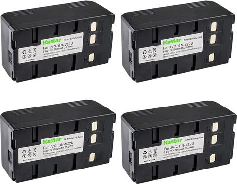 Kastar 6.0V Ni-MH Battery Replacement for JVC BN-V11U BN-V20U BN-V22U BN-V25U Panasonic BP-12 BP-15 BP-17 BP-18 HHR-V20A/1B HHR-V214A/K HHR-V40A/1B VW-VBS1 VW-VBS1E VW-VBS2 VW-VBS2E Camcorder Battery in Kuwait