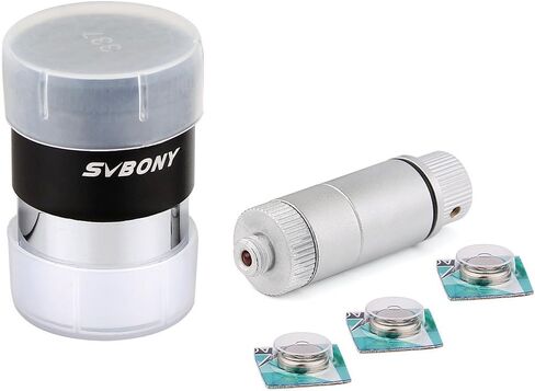 SVBONY Reticle Eyepiece 1.25 inches Illuminated Eyepiece 12.5mm Double-line Crosshair LED Illuminator 40 Degree FOV 4 Elements Design Telescope Accessory Guide Star in Saudi Arabia