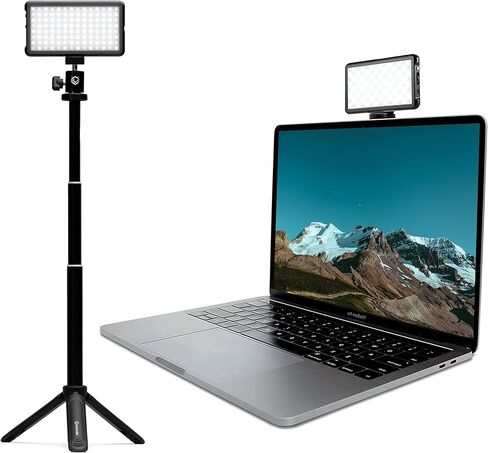 Lume Cube Broadcast Lighting Kit Live Stream Webcam Light for Computer & Laptop Enhance Video Calls Streaming & Vlogging Include Adjustable Tripod & Clip Mount Adjust Brightness & Color Temperature in Saudi Arabia