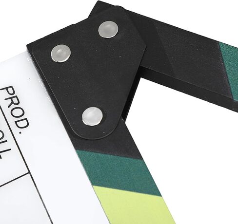 jerss Director Clapper، لوحة Clapper للأفلام سهلة الكتابة من خشب الأكريليك، دعامة صورة بسيطة للتصوير الفوتوغرافي (30 × 27 سم / 11.81 × 10.63 بوصة) in Kuwait