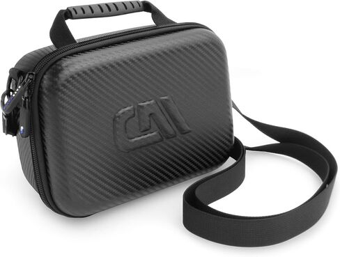 CASEMATIX Toy Camera Travel Case Compatible with KidiZoom PrintCam, Paper Refills and Charger with Adjustable Shoulder Strap, Shock-Absorbing Foam and Protective Divider, Black Travel Case Only in Saudi Arabia