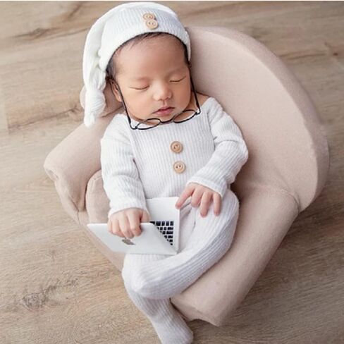 Newborn Photography Props Baby Boys Girls Outfits Long Tail Hat and Costume Romper Photoshoot Costume Set in Saudi Arabia