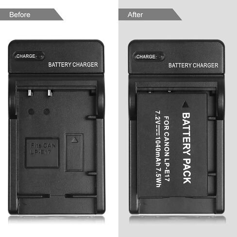 LP-E17 Battery Charger LC-E17 for Canon EOS M3, M5, M6, 77D, 200D, 750D, 760D, 800D, 8000D, 9000D, Rebel T6s, T6i, T7i, SL2, Kiss X8i Cameras in Saudi Arabia