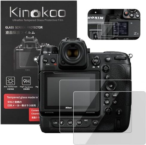 kinokoo Screen Protector for Nikon D7200/D7100, 0.25mm 9H Hardness Tempered Glass Film Nikon D7200 D7100 Crystal Clear Film Bubble-free/Anti-scratch (2 pack) in Saudi Arabia