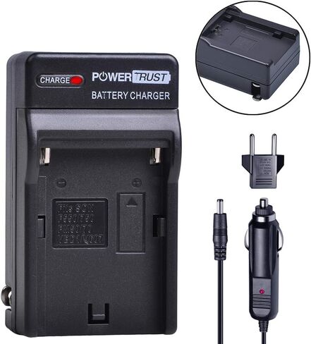 PowerTrust 2-Pack NP-FM500H Battery and Fast Charger for Sony Alpha A58 A57 A65 A77 A99 A900 A700 A580 A560 A550 A850 Batteries in Saudi Arabia