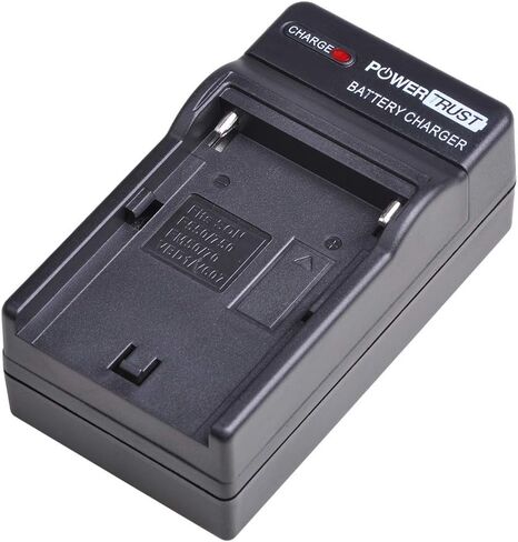 PowerTrust 2-Pack NP-FM500H Battery and Fast Charger for Sony Alpha A58 A57 A65 A77 A99 A900 A700 A580 A560 A550 A850 Batteries in Saudi Arabia