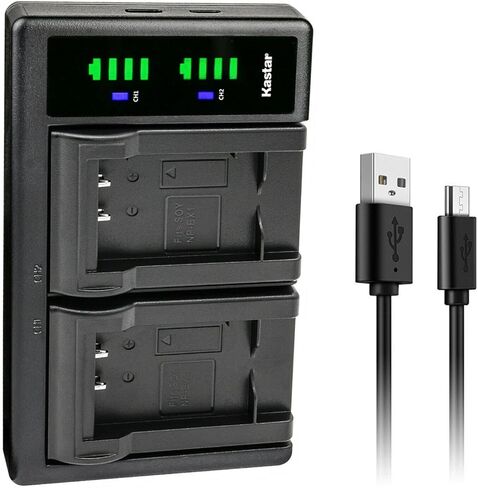 Kastar 3-Pack NP-BX1 Battery and LTD2 USB Charger Replacement for Sony HDR-AS300, HDR-AS50 Action Cam, HDR-AS50R, HDR-CX240, HDR-CX240E, HDR-CX405, HDR-CX440, HDR-GW66, HDR-GWP88, Vlog Camera ZV-1 in Saudi Arabia