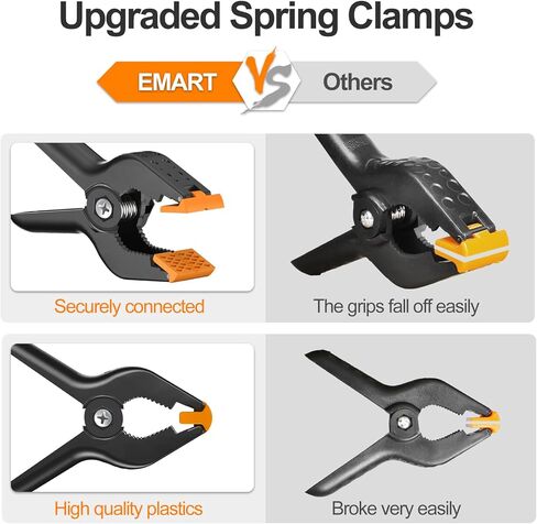 EMART 8 × 8 قدم قابل للتعديل أنبوب تلسكوبي خلفية راية الوقوف مع EMART الثقيلة الشاش الربيع المشابك - 6 حزمة in Saudi Arabia