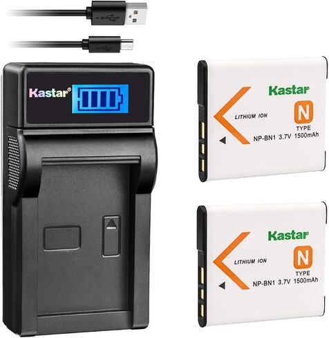 كاستار بطارية (X2) وشاحن USB رفيع LCD بديل لسوني NP-BN1 NPBN1 BC-CSN وDSC-WX100 DSC-WX150 DSC-WX200 DSC-WX220 DSC-WX30 DSC-WX5 DSC-WX50 DSC-WX60 DSC-WX7 DSC-WX7 DSC-DSC-WX7 DSC-WX70 DSC-WX80 DSC-WX9 in Saudi Arabia