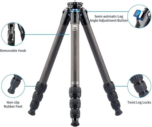 SIRUI SL-200 Carbon Fiber Tripod Extension Pole, Two-Section Center Column Extender for Tripods in Saudi Arabia
