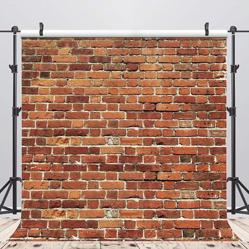 AIIKES 7x5FT Red Brick Wall Backdrop Brick Photography Backdrops Baby Birthday Party Graduation Home Decoration Background Photo Booth Studio Prop Banner 11-506 in Saudi Arabia