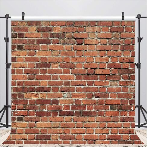 AIIKES 7x5FT Red Brick Wall Backdrop Brick Photography Backdrops Baby Birthday Party Graduation Home Decoration Background Photo Booth Studio Prop Banner 11-506 in Saudi Arabia