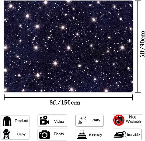 Night Sky Star Backdrops Universe Space Theme Starry Photography Backdrop Galaxy Stars Children Boy 1st Birthday Party Photo Background Newborn Baby Shower Banner Photo Studio Booth Vinyl 7x5ft in Saudi Arabia