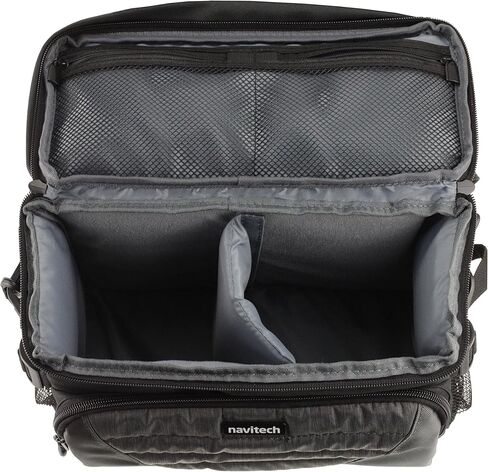 Navitech Black & Grey Protective Portable Handheld Large Binocular Case (Messenger Bag) Compatible with The Leica APO-Televid 65 / 65w in Kuwait