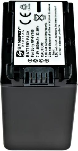 Synergy Digital Camcorder Battery, Compatible with Sony HDR-HC5 Camcorder, (li-ion, 7.4V, 3100 mAh) Ultra High Capacity, Replacement for Sony NP-FH100 H Battery in Saudi Arabia